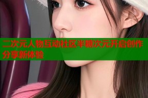 二次元人物互动社区半糖次元开启创作分享新体验