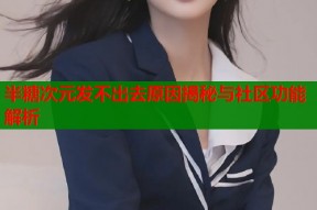半糖次元发不出去原因揭秘与社区功能解析