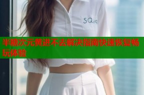 半糖次元黄进不去解决指南快速恢复畅玩体验