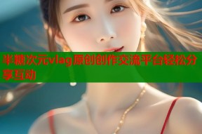 半糖次元vlag原创创作交流平台轻松分享互动